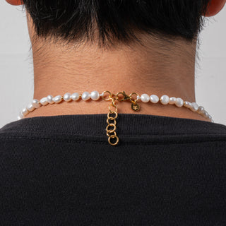 Real Pearl Necklace (Gold)